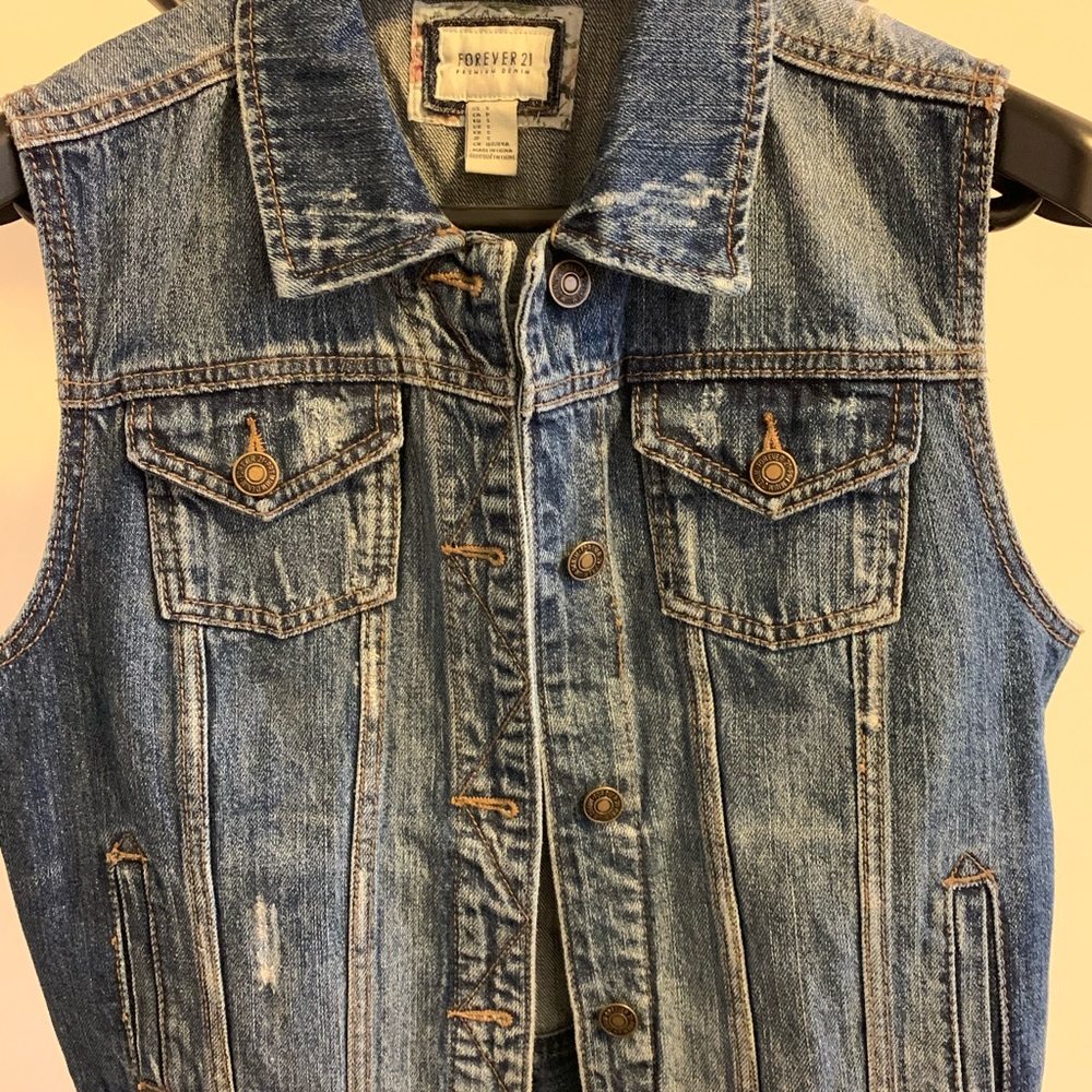 Forever 21 denim vest